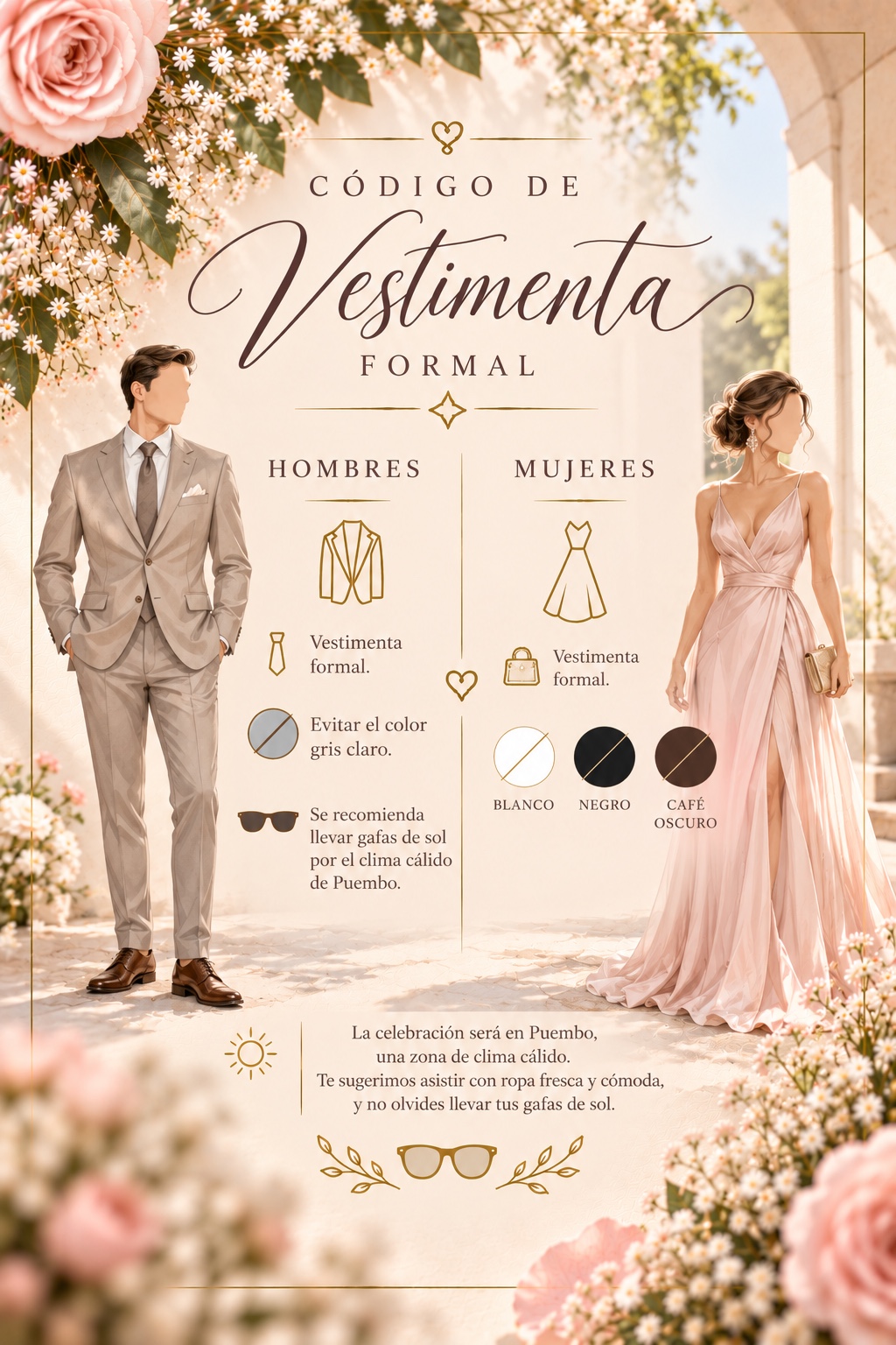 Vestimenta sugerida